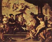 Luca Giordano Rubens Painting an Allegory of Peace oil painting artist